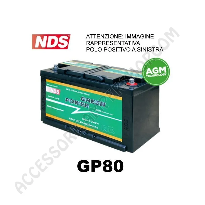 Batteria AGM 12V 80AH per Camper | Accessoricampershop.com