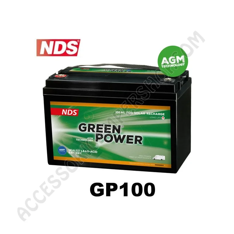 Batteria NDS GP100 Green Power 12V 100AH | Accessoricampershop.com