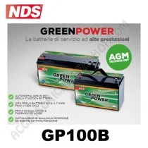 Batteria NDS GP100B 12V 100AH AGM per Camper | Accessoricampershop.com