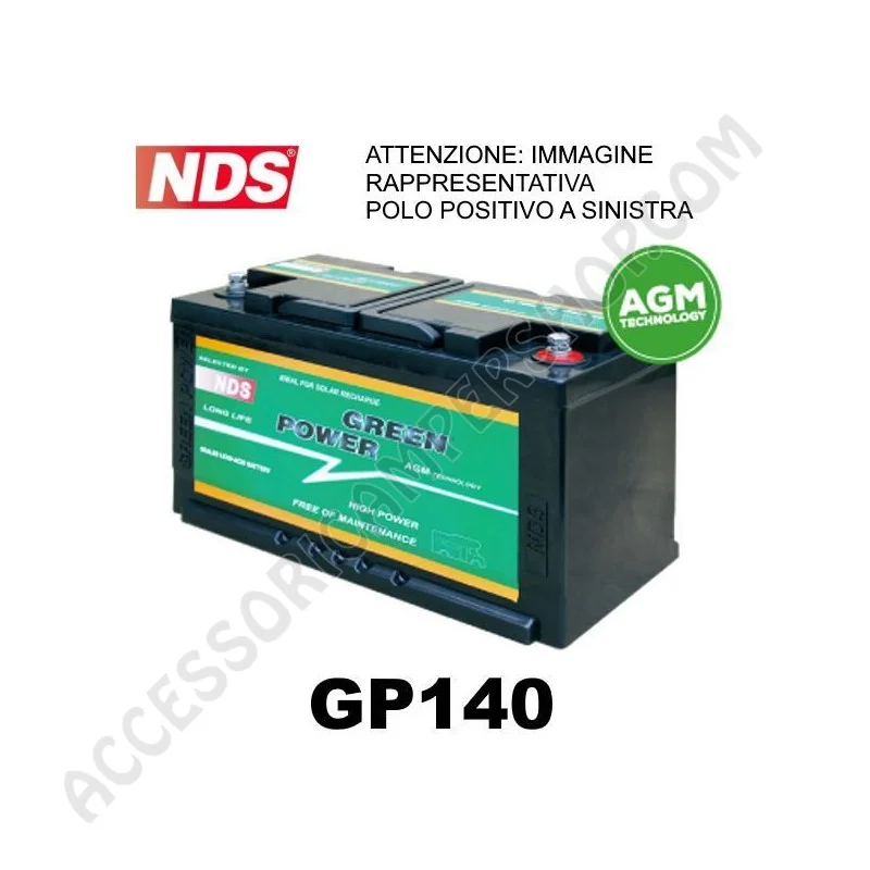 Batteria NDS GP140 Green Power 12V 140AH | Accessoricampershop.com