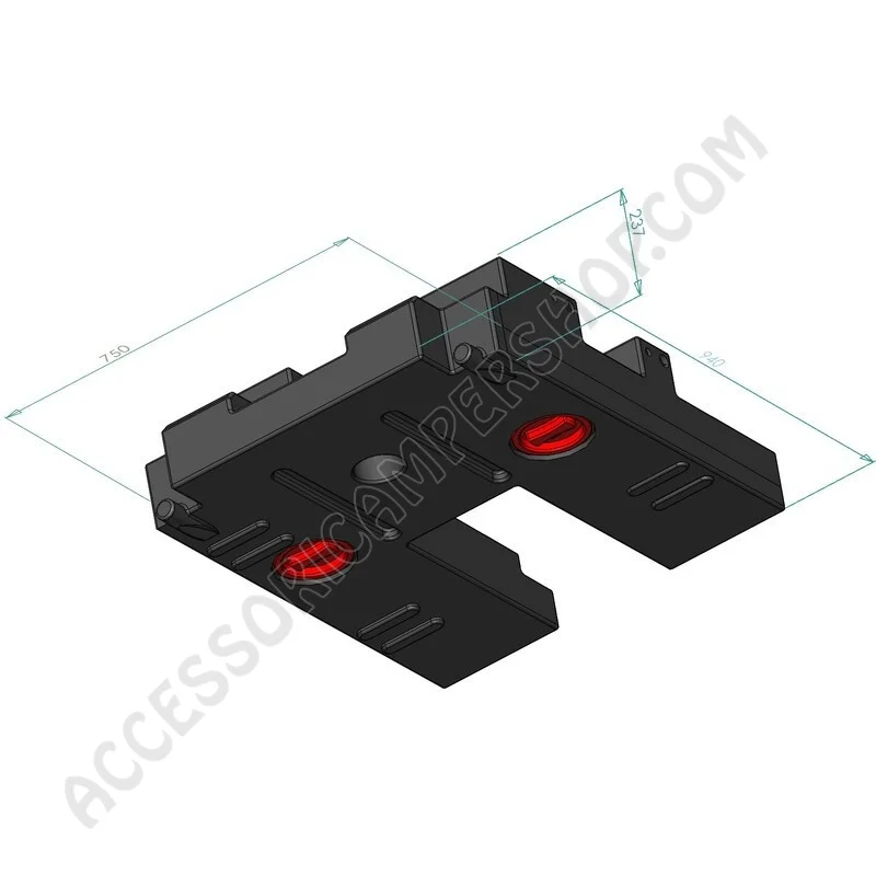 Serbatoio acque reflue 67L Renault Master | Accessoricampershop.com