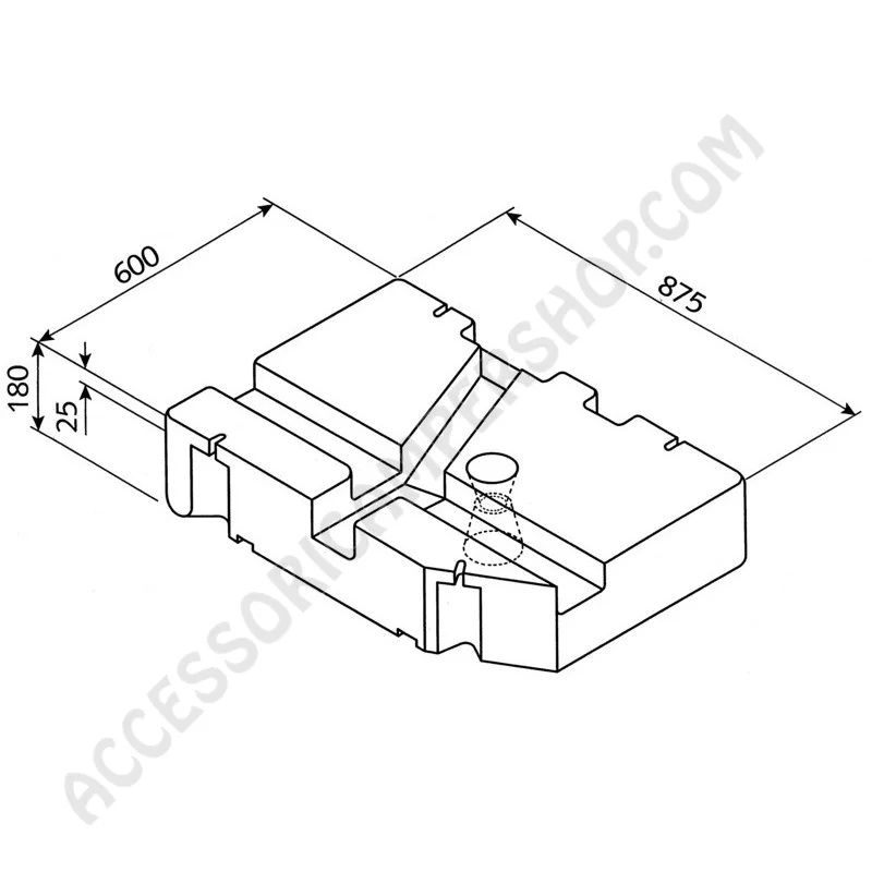 Serbatoio acqua VW T4 75 lt per furgoni | Accessoricampershop.com