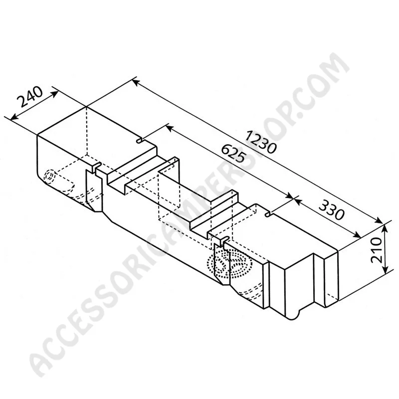 Serbatoio Acqua VW T4 53L | Accessoricampershop.com