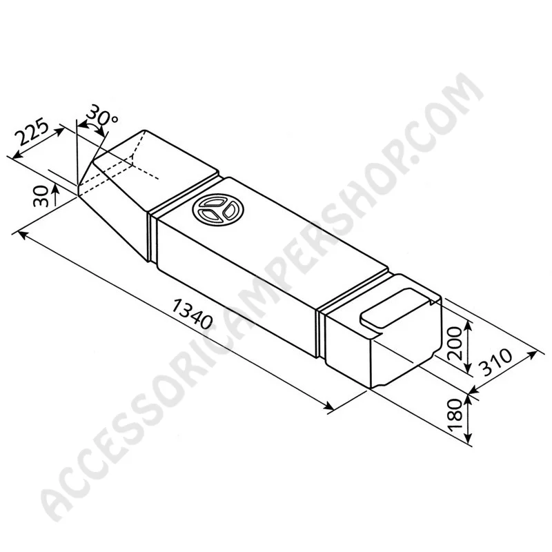 Serbatoio Acqua 60L per VW T2 e T3 | Accessoricampershop.com