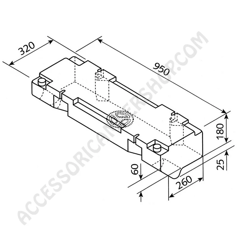 Serbatoio Acqua 45L per VW T2 e T3 | Accessoricampershop.com