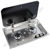 Piano Cottura da Incasso Carbest 2 Fuochi | Accessoricampershop.com