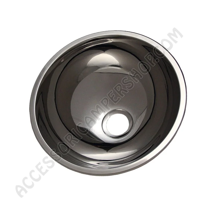 Lavello tondo in acciaio inox Ø300 mm | Accessoricampershop.com