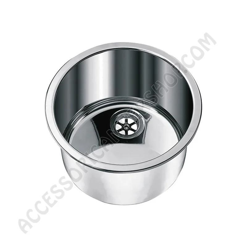 Lavello Carbest Inox Ø330 mm per Camper e Caravan | Accessoricampershop.com