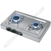Fornello da Appoggio a Gas 2 Fuochi Inox FN1332 CAN | Accessoricampershop.com