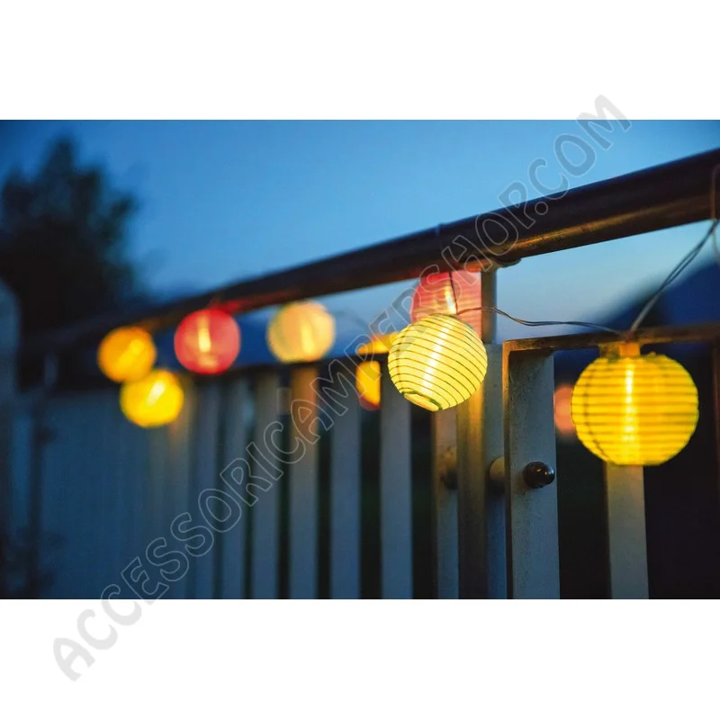 Catena luminosa a LED con pannello solare | Accessoricampershop.com
