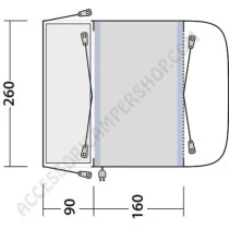 Tenda Gonfiabile Laterale Newburg 160 Air | Accessoricampershop.com