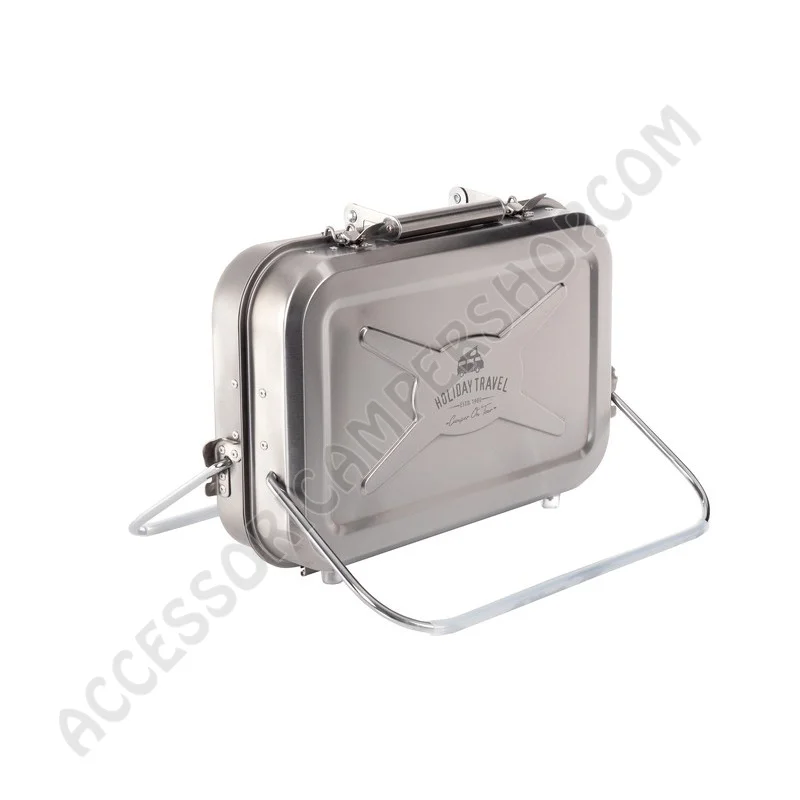 Barbecue a Gas Portatile in Acciaio Inox | Accessoricampershop.com