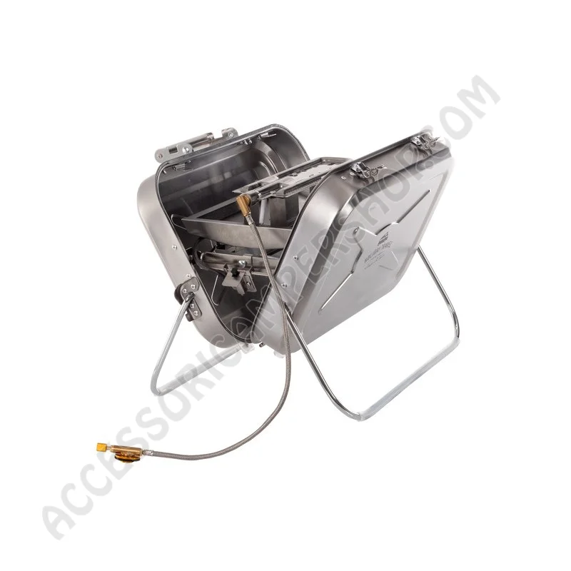 Barbecue a Gas Portatile in Acciaio Inox | Accessoricampershop.com