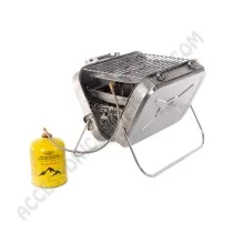 Barbecue a Gas Portatile in Acciaio Inox | Accessoricampershop.com
