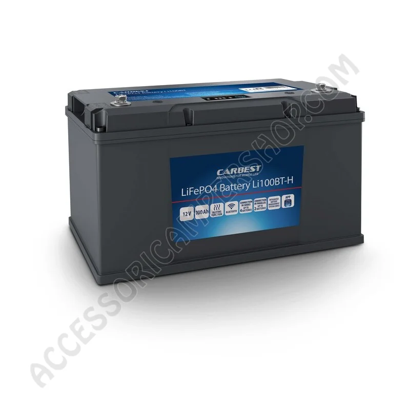 Batteria Litio 100Ah con Bluetooth e Riscaldamento | Accessoricampershop.com