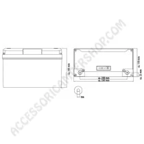 Batteria Litio 100Ah con Bluetooth e Riscaldamento | Accessoricampershop.com