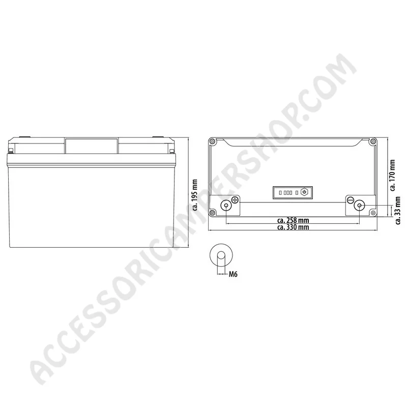 Batteria Litio 100Ah con Bluetooth e Riscaldamento | Accessoricampershop.com