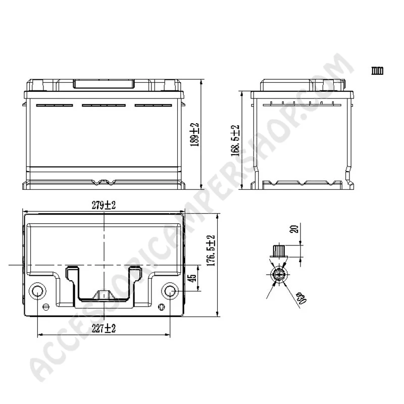 Batteria Litio 100Ah per VW T6.1/T6/T5 | Accessoricampershop.com