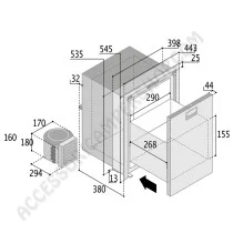 Frigorifero Camper C42LX 12/24V in Acciaio Inossidabile | Accessoricampershop.com
