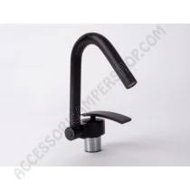 Rubinetto miscelatore pieghevole nero | Accessoricampershop.com