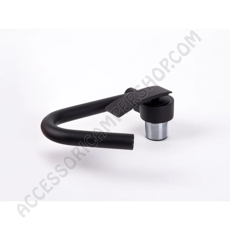 Rubinetto miscelatore pieghevole nero | Accessoricampershop.com