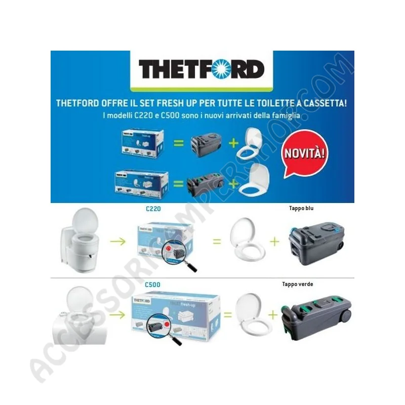 Kit Toilet Fresh-Up Set C250 C260 Thetford | Accessoricampershop.com
