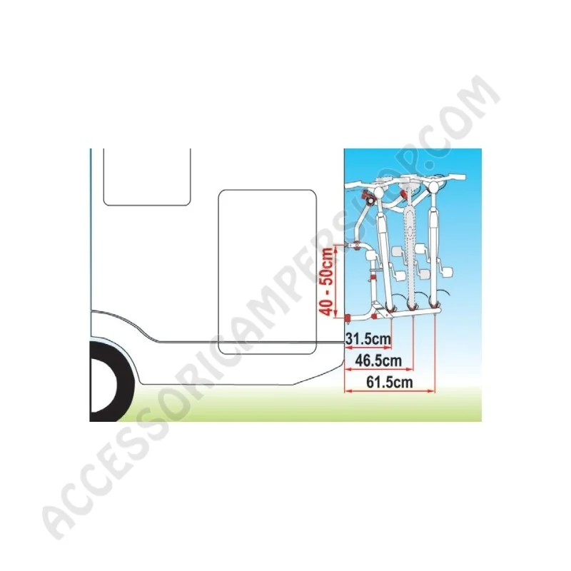 Porta-bici Fiamma Carry-Bike CL 2017 per camper | Accessoricampershop.com