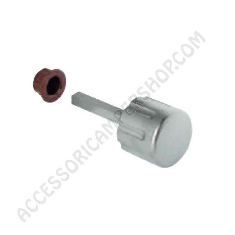 Pomello girevole con ghiera nichel per camper | Accessoricampershop.com