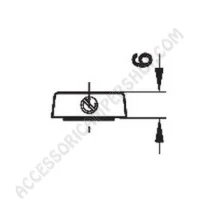 Ghiera Fissaggio Maniglia per Camper e Caravan | Accessoricampershop.com