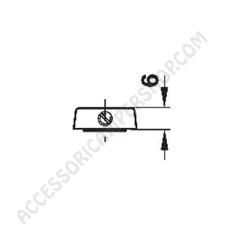 Ghiera Fissaggio Maniglia per Camper e Caravan | Accessoricampershop.com