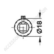 Ghiera Fissaggio Maniglia per Camper e Caravan | Accessoricampershop.com