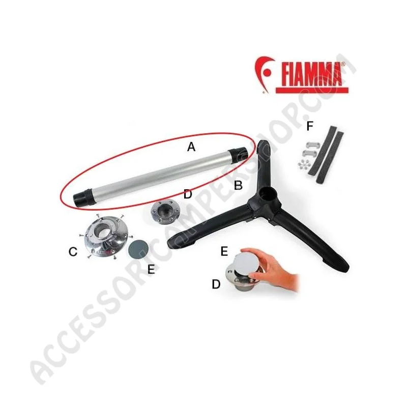 Tubo Gamba Tavolo TUBE PRO (A) Fiamma | Accessoricampershop.com