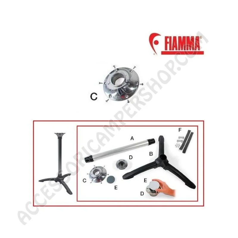 Raccordo Conico Fiamma per Gambe Tavolo Componibili | Accessoricampershop.com