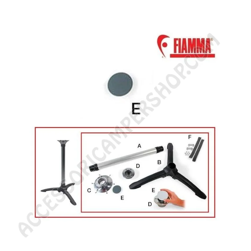 Tappo di chiusura CAP (E) FIAMMA per tavoli | Accessoricampershop.com