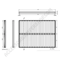Kit Rete Letto Matrimoniale in Alluminio Componibile | Accessoricampershop.com