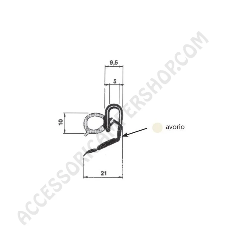 Guarnizione per Porte e Portelloni di Qualità | Accessoricampershop.com