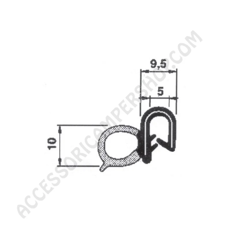Guarnizione interna per porte e portelloni | Accessoricampershop.com