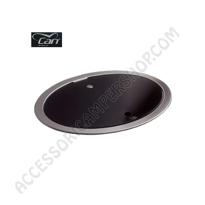 Piano cottura ovale 2 fuochi in acciaio inox | Accessoricampershop.com