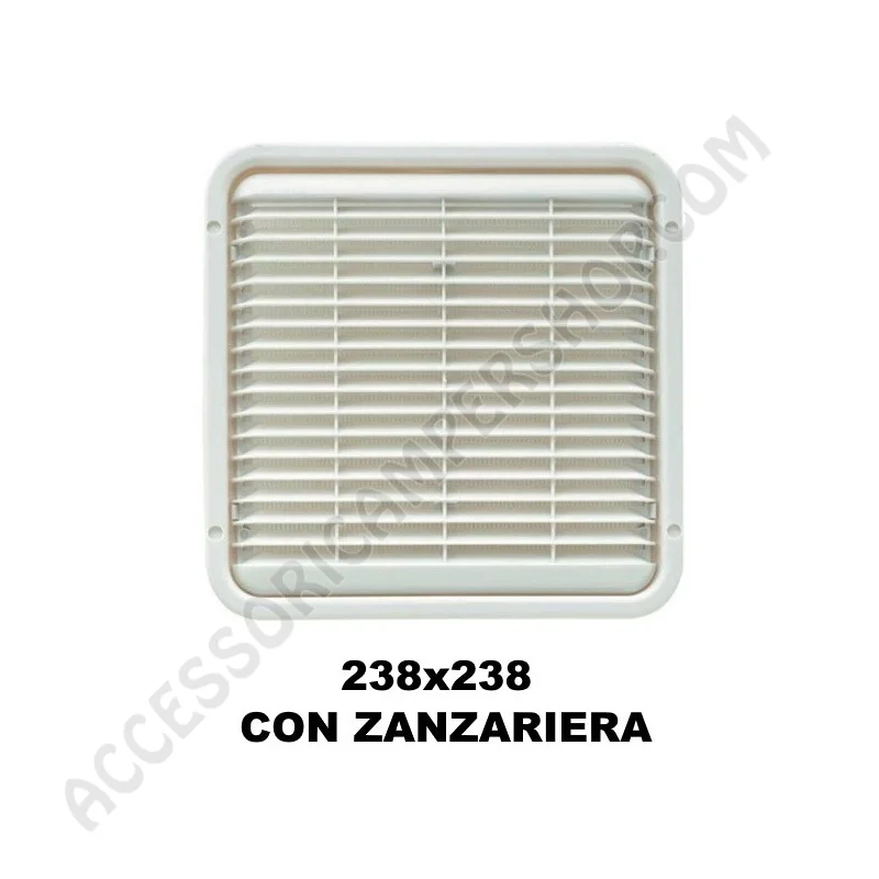 Areatore da Appoggio con Zanzariera 238x238 mm | Accessoricampershop.com