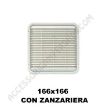 Areatore da Appoggio 166x166 mm con Zanzariera | Accessoricampershop.com