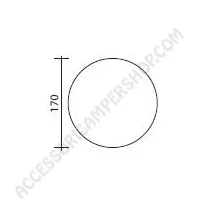 Oblò Sfiatatoio Tondo 170mm per Camper | Accessoricampershop.com
