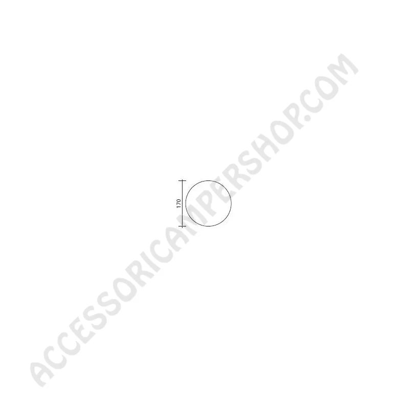 Oblò Sfiatatoio Tondo 170mm per Camper | Accessoricampershop.com