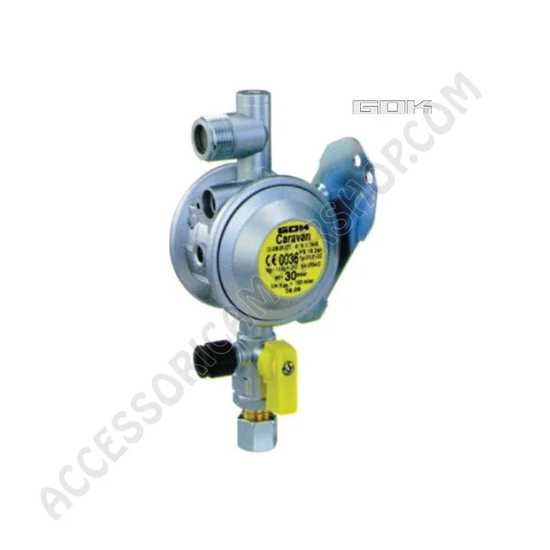 Regolatore Gas GOK Universale con Manometro | Accessoricampershop.com