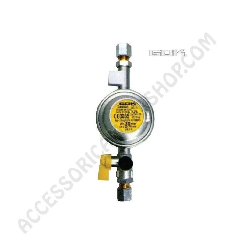 Regolatore Gas GOK 30 mbar per GPL | Accessoricampershop.com