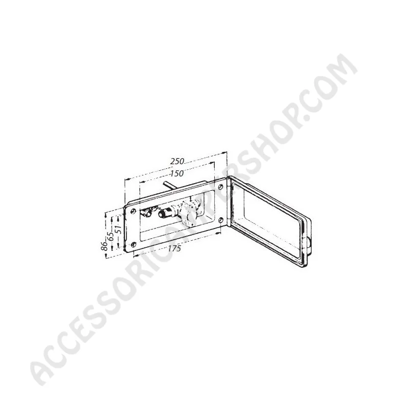 Presa esterna gas e acqua con interruttore | Accessoricampershop.com