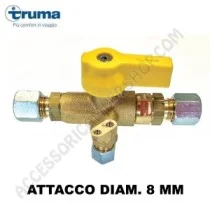 Valvola Truma a T ad Inversione Ø8 mm | Accessoricampershop.com