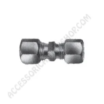 Raccordo Gas Acciaio Zincato Dritto Ø 8 mm | Accessoricampershop.com