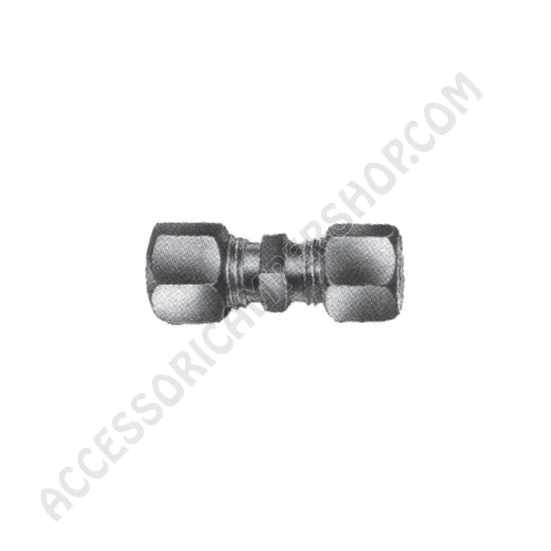 Raccordo Gas Acciaio Zincato Dritto Ø 8 mm | Accessoricampershop.com