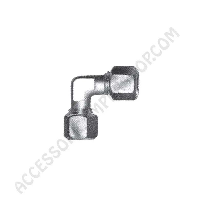 Raccordo Gas in Acciaio a Gomito Ø 8 mm | Accessoricampershop.com
