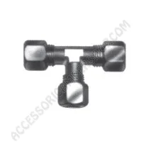 Raccordo gas a T in acciaio zincato Ø 8 mm | Accessoricampershop.com
